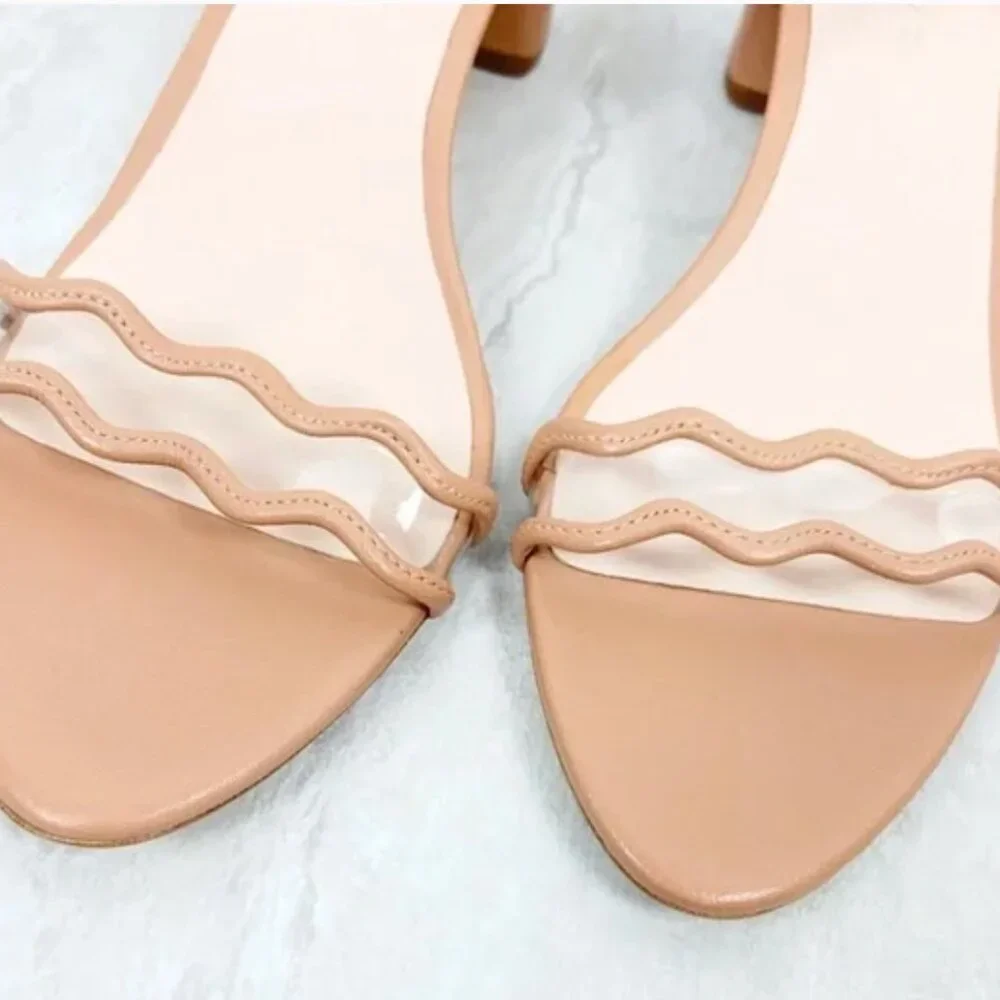 Loeffler Randall Coquille Emi Block Heels Sz 7 - Picture 3 of 6